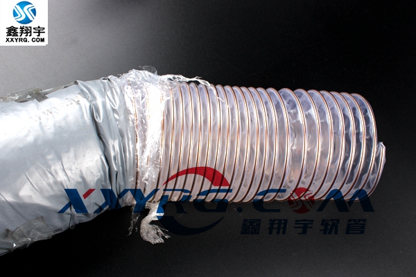 pu鋼絲(sī)伸縮吸塵管 pu鋼絲伸縮吸塵管