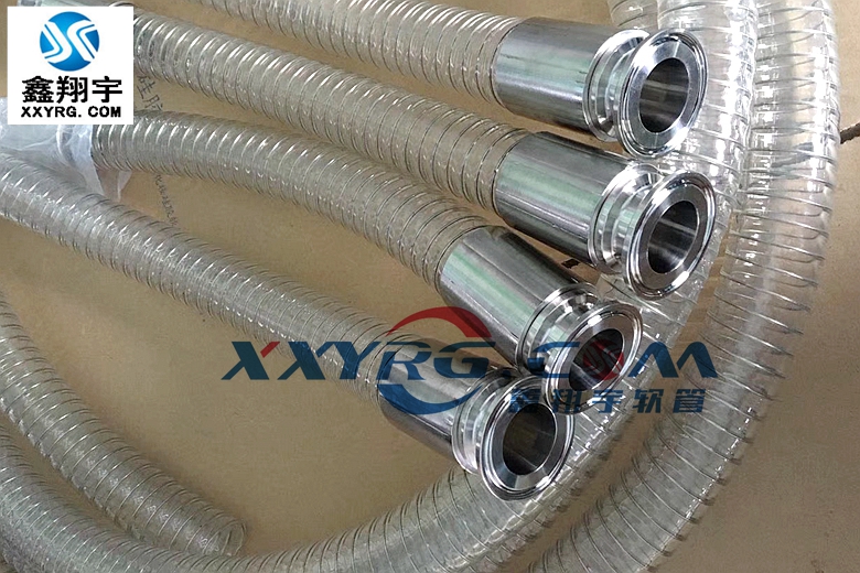 衛生級透(tòu)明(míng)矽膠鋼絲軟管 衛生級(jí)透明(míng)矽膠鋼絲軟管