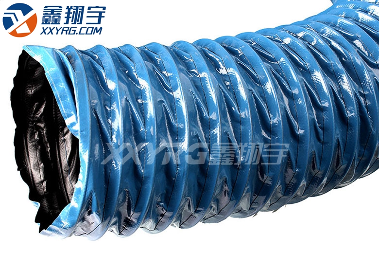 吸(xī)氣壁藍色(sè)尼(ní)龍布風管 吸氣(qì)壁藍色尼龍布(bù)風管